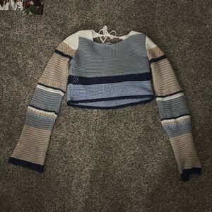 Alter State crochet, crop top sweater